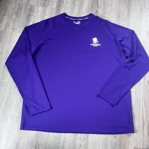 Under Armour Wounded Warrior Project Shirt mens XL Purple Long Sleeve Soldier